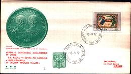 12946a)F.D.C.VATICANO Serie Completa  Verso Il Congresso Eucaristico  16-9-72 - FDC