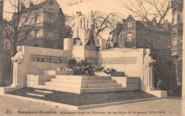 Monument En L'honneur Des Ses Héros De La Guerre 1914-18 - NELS- Sint-Jans-Molenbeek - St-Jans-Molenbeek - Molenbeek-St-Jean