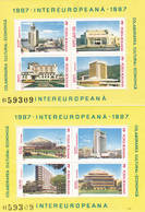 EUROPA COLABORATION,BLOCKS 1987, MNH**, ROMANIA. - 1987