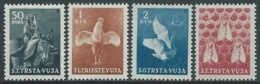 1951 TRIESTE B ANIMALI DOMESTICI 4 VALORI MNH ** - RA22-6 - Mint/hinged