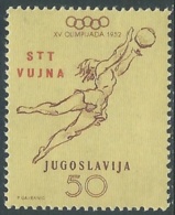 1952 TRIESTE B OLIMPIADI DI HELSINKI PALLACANESTRO 50 D MNH ** - RA27-2 - Neufs