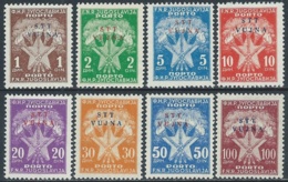 1952 TRIESTE B SEGNATASSE 8 VALORI MNH ** - RA22-9 - Segnatasse