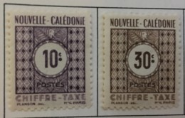 NEW CALEDONIA - MH* - 1948 - # J32/33 - Portomarken