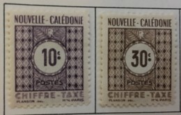 NEW CALEDONIA - MH* - 1948 - # J32/33 - Strafport