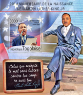 TOGO 2019 MNH Dr. Martin Luther King Jr. S/S - IMPERFORATED - DH1931 - Martin Luther King