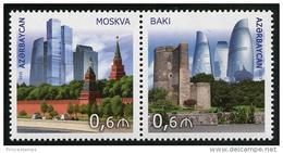 Azerbaidjan (2015)  - Set -   /  Joint Issue With Russia - Architecture - Gezamelijke Uitgaven