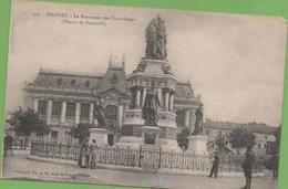 CPA Belfort Le Monument Des Trois-Sièges Animée, Circulée  Ed. Mayer - Belfort – Siège De Belfort