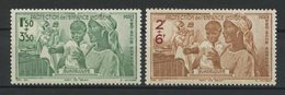 GUADELOUPE 1942 PA N° 1/2 ** Neufs MNH Superbes C 2,64 € Oeuvre Protection Enfance Indigène - Luftpost