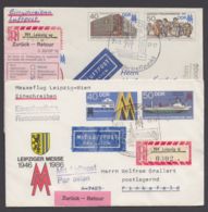 Mi- Nr. U4, U6, Je Portogerecht Als R- Luftpost Nach Österreich - Covers - Used