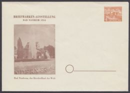 Mi-Nr. PU 2 C2/01, "Bad Nauheim", 1954, * - Enveloppes Privées - Neuves