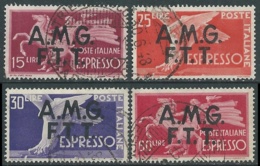 1947-48 TRIESTE A ESPRESSO USATO DEMOCRATICA 4 VALORI - RA30 - Express Mail