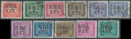 1947-49 TRIESTE A SEGNATASSE USATO 11 VALORI - RA28-2 - Postage Due