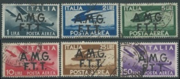 1947 TRIESTE A POSTA AEREA USATO DEMOCRATICA 6 VALORI - RA30 - Poste Aérienne
