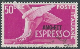 1952 TRIESTE A ESPRESSO USATO 50 LIRE - RA30 - Express Mail