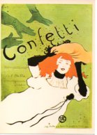 Cpa ,Confetti. Toulouse Lautrec.Musée De L Affiche édition IDA Années 70. - Publicité