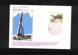 Japan 1974 Space / Raumfahrt  Uchinauro Rocket Launching Interesting Cover - Azië