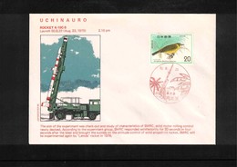 Japan 1975 Space / Raumfahrt  Uchinauro Rocket Launching Interesting Cover - Azië