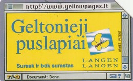 LITUANIA. URMET. Yellow Pages. LT-LTV-M033. (119). - Lituanie