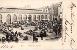 Cpa Reims Place Des Marchés,1901. - Reims