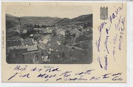 67 ROTHAU . Le Village Cadre Et Son Blason , édit : G Sch Sch  , écrite En 1901 , état Extra - Rothau