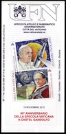 Vatican 2015 / 80th Ann Of The Vatican Observatory In Castel Gandolfo / Prospectus, Leaflet - Storia Postale