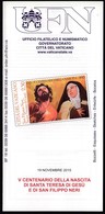 Vatican 2015 / 5th Centenary Of The Births Of Saint Teresa Of Jesus And Saint Philip Neri / Prospectus, Leaflet - Briefe U. Dokumente