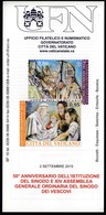 Vatican 2015 / 50th Ann Of The Institution Of The Synod And XIV Ordinary General Assembly / Prospectus, Leaflet - Cartas & Documentos