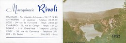 Petit Calendrier 1952. Dinant. Maroquinerie. Bruxelles Antwerpen, Liège, Charleroi, Ciney, Lier. Meuse à Profondeville - Petit Format : 1941-60