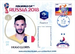 ARGHELIA - Philatelic Cover Hugo Lloris (1) France FIFA Football World Cup Russia 2018 Fußball Футбол Россия 2018 - 2018 – Rusia