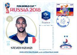 ARGHELIA - Philatelic Cover Steven Nzonzi (15) France FIFA Football World Cup Russia 2018 Fußball Футбол Россия 2018 - 2018 – Rusia
