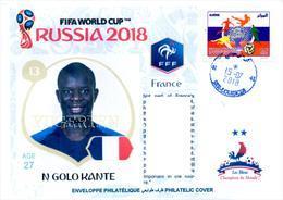 ARGHELIA - Philatelic Cover N Golo Kante (13) France FIFA Football World Cup Russia 2018 Fußball Футбол Россия 2018 - 2018 – Rusia