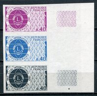 1967 - FRANCIA-EPREUVE LUXE-LIONS CLUB-3 VAL.- M.N.H.- LUXE !! - Other & Unclassified