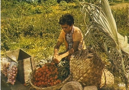 La Reunion - Marchand De Letchis - Cpm - Marchands