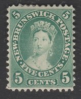 NEW BRUNSWICK 1860 5c SG15 MNG Cat £27 - Unused Stamps