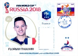 ARGHELIA - Philatelic Cover Florian THAUVIN (20) France FIFA Football World Cup Russia 2018 Fußball Футбол Россия 2018 - 2018 – Rusia