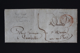 Martinique Lettre Fort Royal De Martinique  PAYS D'OUTREMER PAR BREST 1840 - Covers & Documents