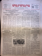 Nor Marmara 16 January 1989 [Armenian Newspaper; Istanbul; Turkey] - Sonstige & Ohne Zuordnung