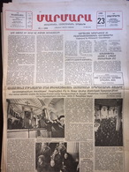 Nor Marmara 23 January 1989 [Armenian Newspaper; Istanbul; Turkey] - Andere & Zonder Classificatie