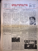 Nor Marmara 24 January 1989 [Armenian Newspaper; Istanbul; Turkey] - Otros & Sin Clasificación