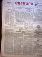 Nor Marmara 27 January 1989 [Armenian Newspaper; Istanbul; Turkey] - Otros & Sin Clasificación