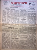 Nor Marmara 28 January 1989 [Armenian Newspaper; Istanbul; Turkey] - Other & Unclassified