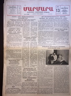 Nor Marmara 13 February 1989 [Armenian Newspaper; Istanbul; Turkey] - Otros & Sin Clasificación