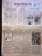 Nor Marmara 18 February 1989 [Armenian Newspaper; Istanbul; Turkey] - Otros & Sin Clasificación