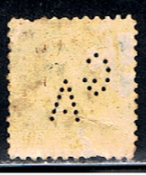 US 1703 // YVERT 187A  (PERFORÉ:PERFIN: GA ) // 1912-15 - Zähnungen (Perfins)