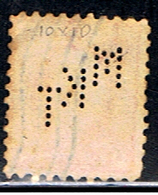 US 1707 // YVERT 200A  (PERFORÉ:PERFIN:MPK) // 1916-19 - Perfin