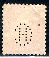 US 1717 // YVERT 233B  (PERFORÉ / PERFIN CH) // 1922-25 - Perfins