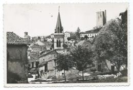 CPSM MONTCUQ, PERSPECTIVE SUR LE CENTRE, Format 9 Cm Sur 14 Cm Environ, LOT 46 - Montcuq