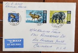 KENYA Elephants, Elephant, Elefante, Lettre Ayant Circulée Avec Elephant Olifant Yvert 29. 17/08/70 - Elefantes