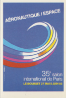Aviation - Carte Affiche 35ème Salon Internation De Paris Le Bourget 1983 - Illustrateur Auriac - Autres & Non Classés