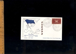 Timbre Poste EUROPA 1964 Cachet Jumelage Chatillon Sur Chalaronne Wachtersbach Sur Enveloppe - Collectors